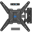 Mounting Dream TV Mount for Most 26-55 Inch TVs, Full Motion TV Wall Mount with Perfect Center Design on Single Stud Articulating Mount Max VESA 400x400mm up to 77 LBS, MD2413-MX 🍁 All In One Marketplace Canada