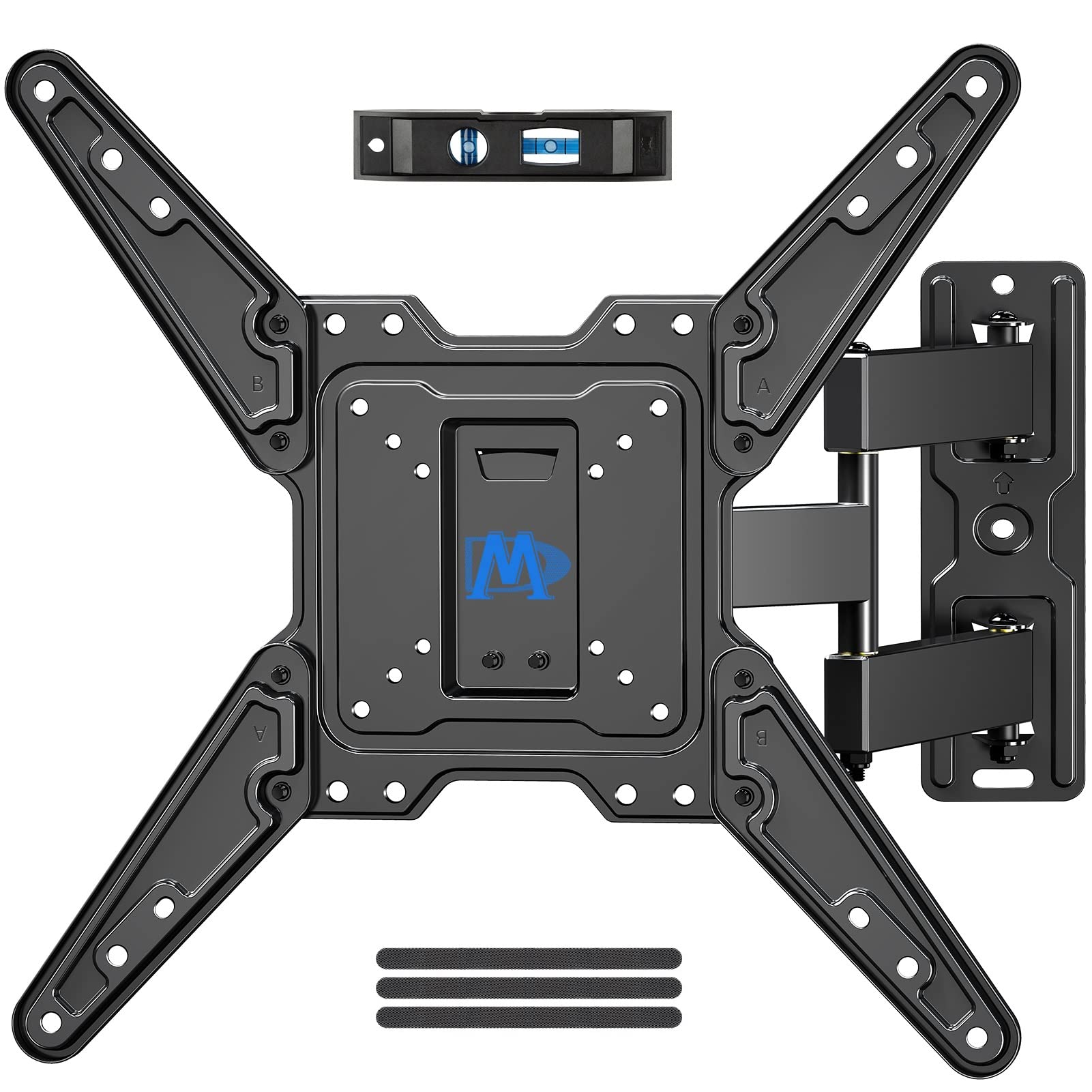 Mounting Dream TV Mount for Most 26-55 Inch TVs, Full Motion TV Wall Mount with Perfect Center Design on Single Stud Articulating Mount Max VESA 400x400mm up to 77 LBS, MD2413-MX 🍁 All In One Marketplace Canada