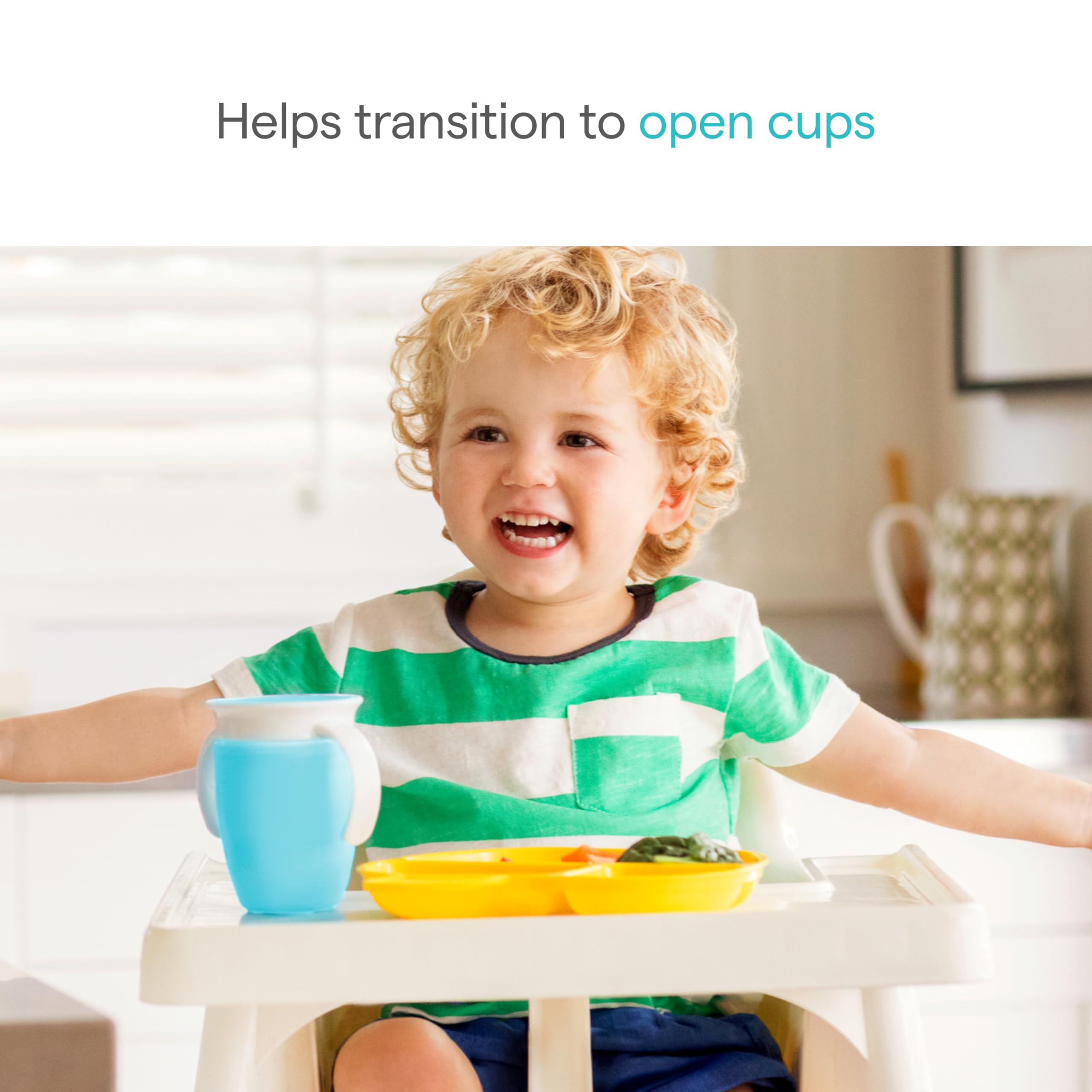 Munchkin Miracle 360˚ Trainer Cup, 7oz, 2Pk, Blue/Green, Blue, Green, 7 Ounce 🍁 All In One Marketplace Canada