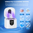 Ultrasonic Retainer Cleaner Machine, Upgraded 45kHz Ultrasonic Cleaner for Mouth Guard Braces, Night Guards, Toothbrush Heads & Jewlery with 200ML, 4 Modes and Digital Timer Dental Cleaning Pod (White) 🍁 All In One Marketplace Canada