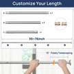 Shower Curtain Rod 30 to 76 Inches, 1 Inch Adjustable Spring Tension Stainless Steel Shower Rod No Drill for Bathroom, Closet, Window, Room Divider, Never Rust, Non Slip, Chrome 🍁 All In One Marketplace Canada