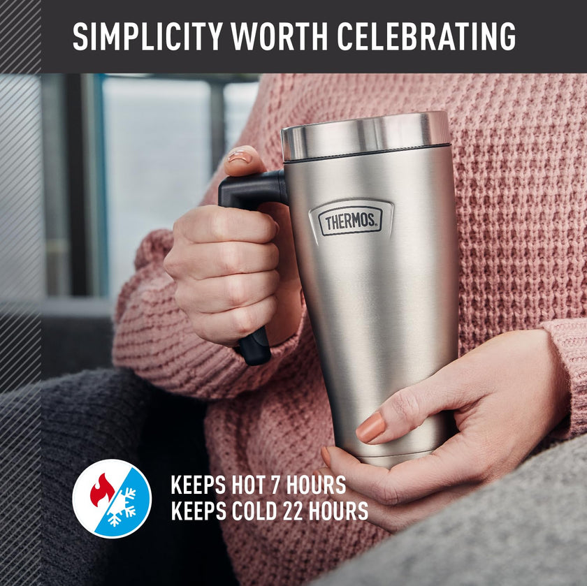 THERMOS ICON Series 16oz Stainless Steel Mug, Saddle 🍁 All In One Marketplace Canada