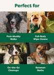 Earth Rated (A Canadian Company) Pet Wipes for Dogs and Cats, Hypoallergenic, 3-in-1 Cleaning, Deodorizing and Hydrating, for Grooming Paws, Body and Butt, New White Tea and Basil Scent, 400 Count 🍁 All In One Marketplace Canada