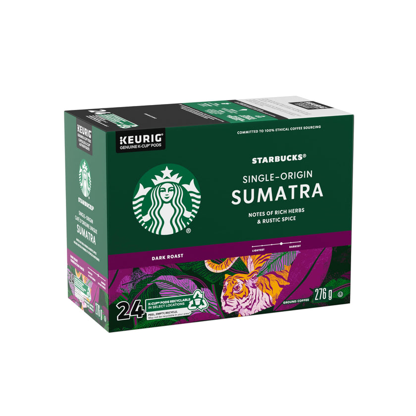 STARBUCKS Single Origin Sumatra Coffee, Keurig Pods, K-cups, 276 g 🍁 All In One Marketplace Canada