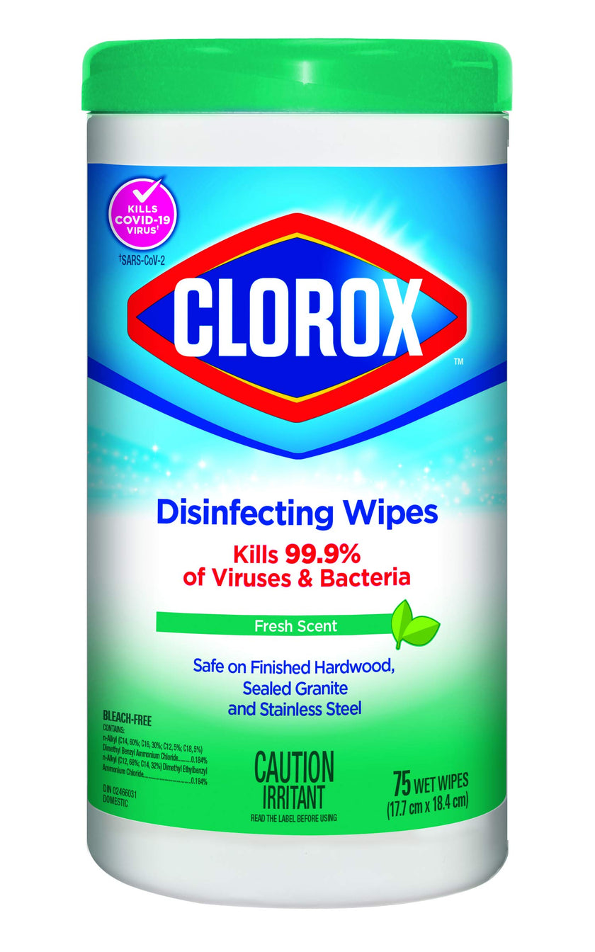 Clorox Disinfecting Wipes, Fresh Scent, 75 Count, Multi-Pack of 6 Canisters 🍁 All In One Marketplace Canada