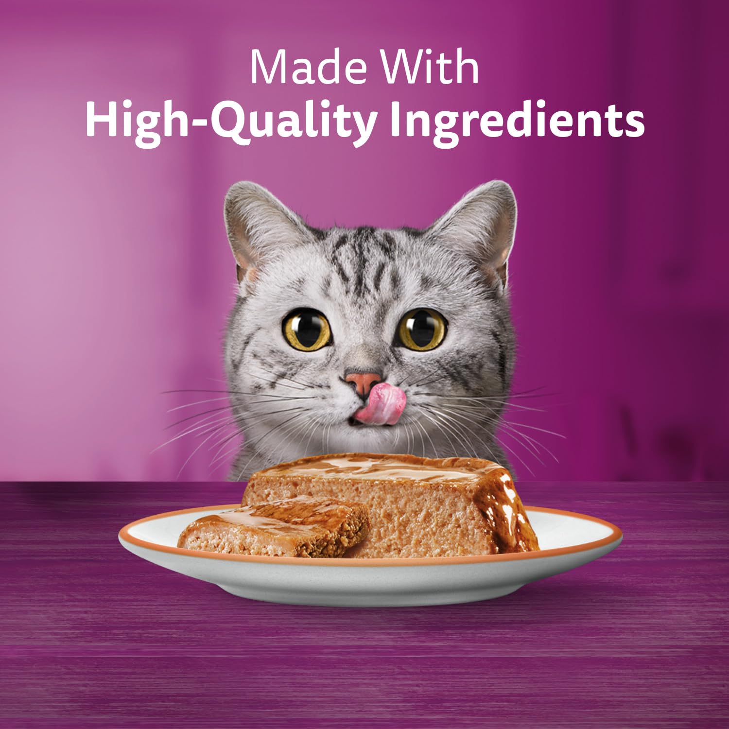WHISKAS Salmon and Poultry Selections, Turkey, Chicken, and Savoury Salmon Dinner, Adult Wet Cat Food Paté in Natural Juices, 100g (24 Pack) 🍁 All In One Marketplace Canada