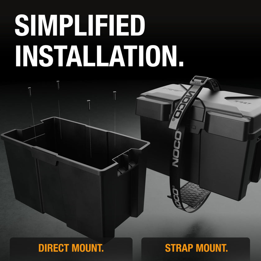 NOCO Snap-Top BG27 Battery Box, Group 27 12V Battery Box for Marine, Automotive, RV, Boat, Camper and Travel Trailer Batteries 🍁 All In One Marketplace Canada