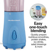Hamilton Beach Personal Blender for Smoothies & Protein Shakes, Portable Single Serve Blender with Travel Lid, 14 oz BPA-Free Jar, 175W, Compact Countertop Blender, Tranquil Blue, 51172 🍁 All In One Marketplace Canada