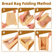 Homrelaxy 60Pcs Paper Bread Bags for Homemade Bread, Sourdough Bag with Window, 13.7 x 8.3 x 3.5 Inch Large Brown Kraft Bakery Bags for Storing Loaves & Snacks, Includes 70 Sealing Stickers 🍁 All In One Marketplace Canada