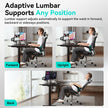 Ergonomic Office Chair,Office Chair with Tilt Function,Mesh Office Chair with Footrest,Ergonomic Chair with Adaptive Backrest, Adjustable Headrest and Flip-Up Armrests 🍁 All In One Marketplace Canada
