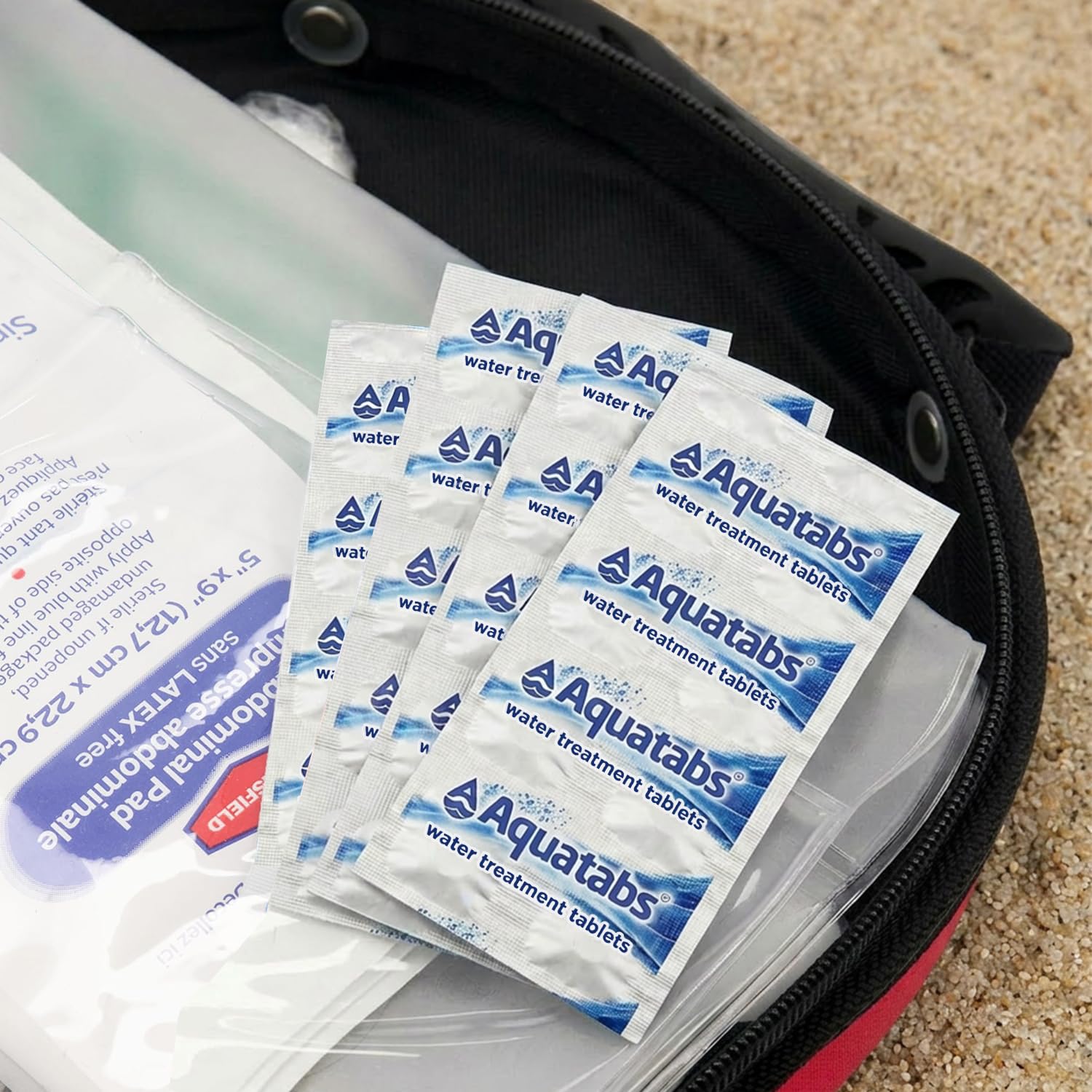 Aquatabs 49mg Water Treatment Tablets for 1L, 100-Tabs Value Pack (Plain Label) - Emergency Preparedness & Survival - Iodine & Chlorite-Free, NSF/ANSI/CAN 60 🍁 All In One Marketplace Canada
