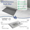 Ceecysaa 80x50cm Stone Bath Mat, Diatomaceous Earth Quick Dry Non Slip, Dark Gray 🍁 All In One Marketplace Canada