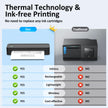 Gloryang Inkless Portable Printer for Travel, Wireless Thermal Printer Supports 8.5 x 11 Inch & A4 Size, Bluetooth Printer Includes Carry Case and 3 Rolls of Thermal Paper Kit, Black 🍁 All In One Marketplace Canada
