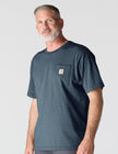 Carhartt Men's K87 Workwear Pocket Short Sleeve T-Shirt (Regular and Big & Tall Sizes), Bluestone, Large 🍁 All In One Marketplace Canada