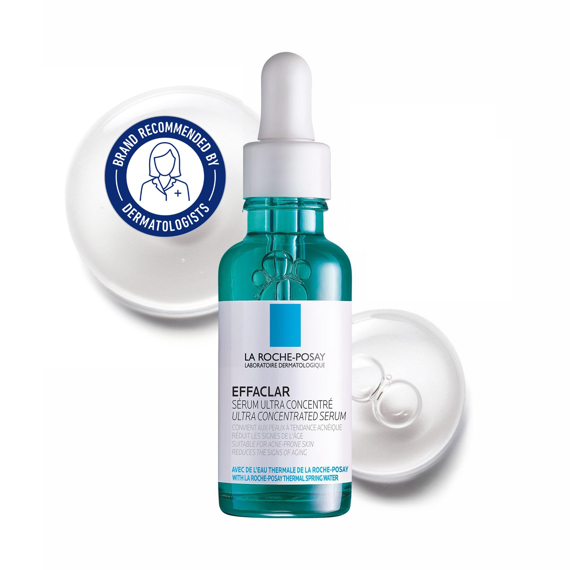 La Roche Posay Glycolic Acid Face Serum with Niacinamide & Salicylic Acid. Effaclar Ultra Concentrated Exfoliating Serum, Acne-Prone & Mature Skin, Recommended by Dermatologists, 30mL 🍁 All In One Marketplace Canada