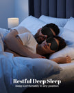 WAOAW Sleep Mask Travel Essentials - 3D Blackout Eye Mask for Sleeping - Soft Breathable Adjustable Light Blocking Eye Covers for Men and Women - Comfortable Night Mask for Travel Flight (Black) 🍁 All In One Marketplace Canada