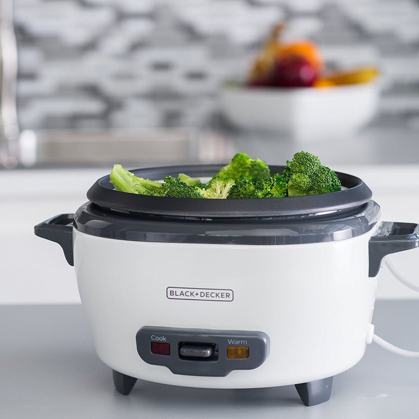 BLACK+DECKER 2-in-1 Rice Cooker & Food Steamer - 6-Cup Capacity, Automatic Keep Warm, Nonstick Bowl, Steaming Basket - Effortless Cooking 🍁 All In One Marketplace Canada
