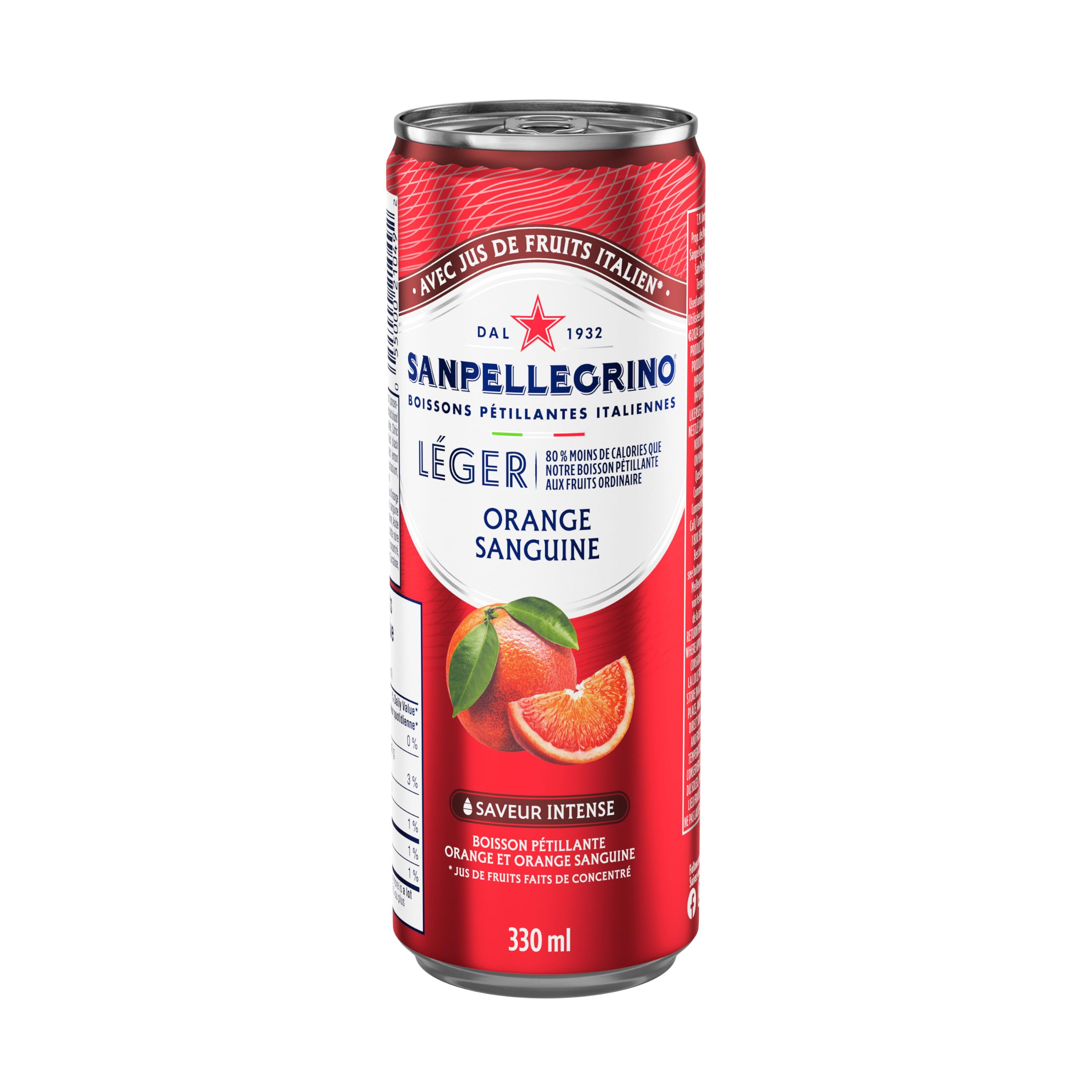 San Pellegrino Light Blood Orange, Sparkling Beverage, 24 x 330 ml 🍁 All In One Marketplace Canada