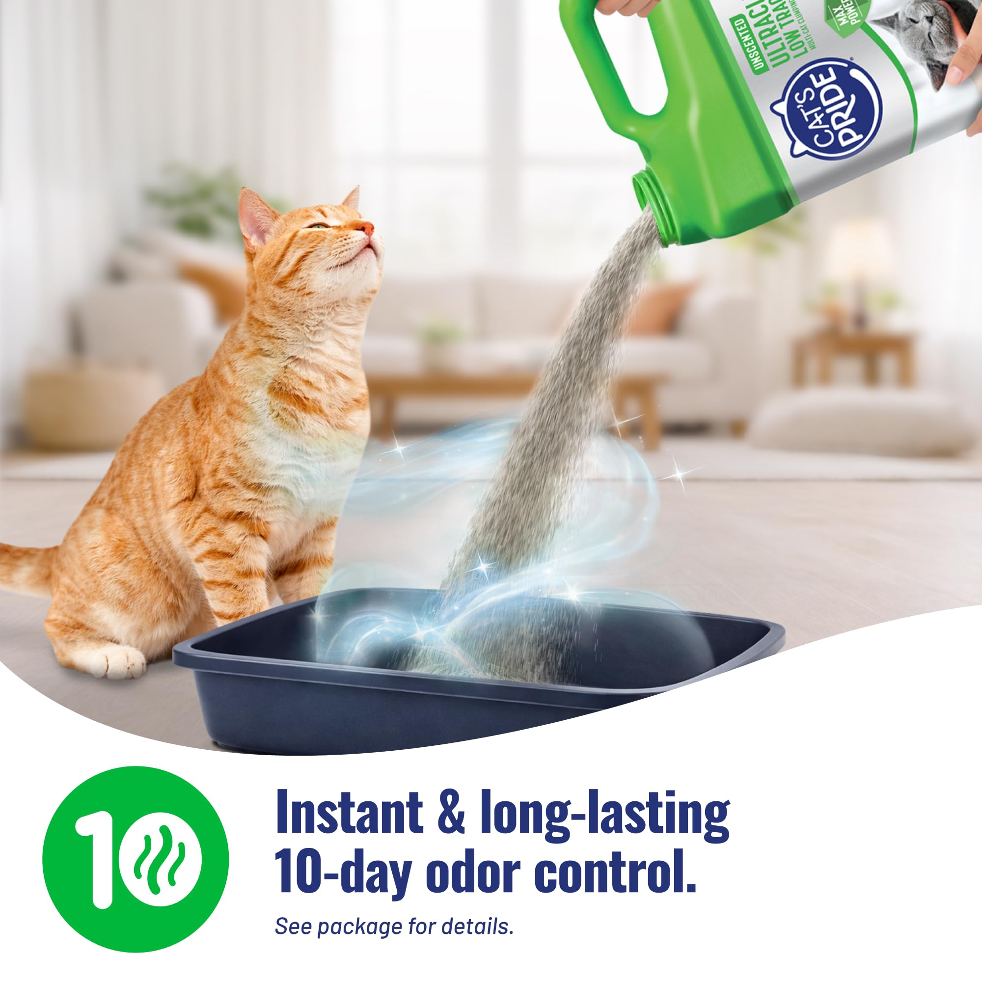 Cat's Pride Max Power: UltraClean Low Tracking Multi-Cat Clumping Litter - Keeps Paws & Home Clean - Up to 10 Days of Powerful Odor Control - 99% Dust Free - Unscented, 15 Pounds 🍁 All In One Marketplace Canada