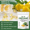 Oil of Oregano Softgels 6000mg Per Serving, 2 in 1 Formulated with Black Seed Oil 200mg, 4X Strength Carvacrol & Thymoquinone | Plant Based, Non-GMO & Immune Support (180 Count/1 Bag) 🍁 All In One Marketplace Canada