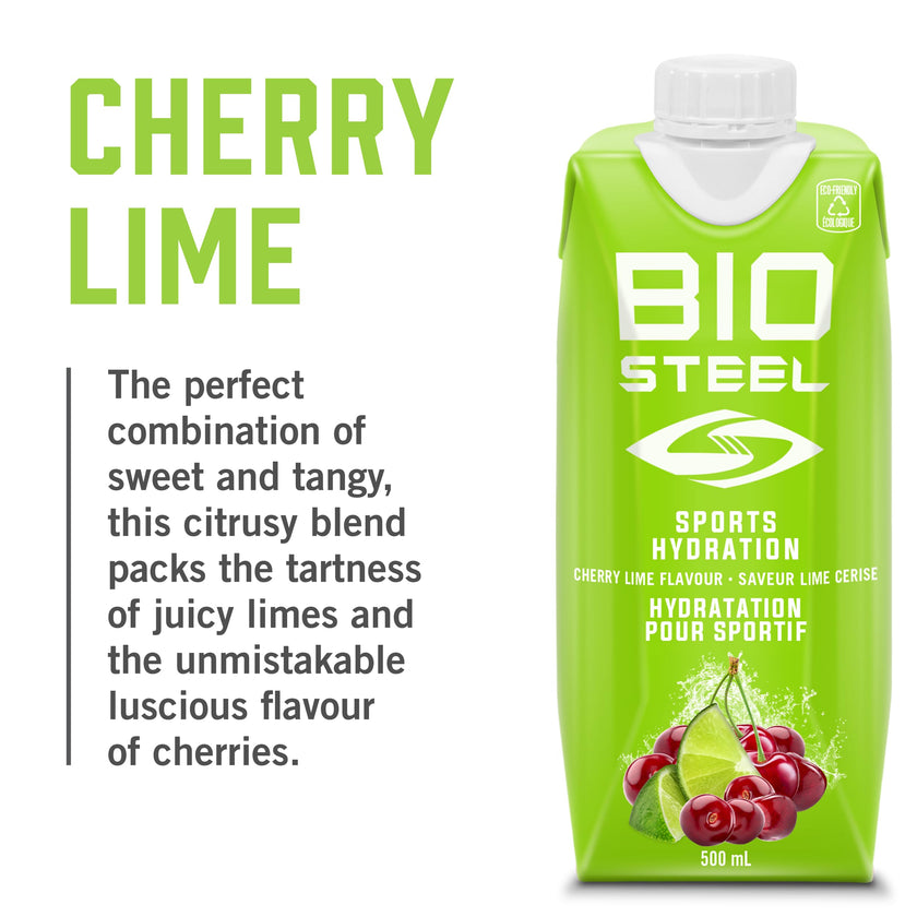 BioSteel Electrolyte Sports Drink, Cherry Lime, 12-Pack, Zero Sugar 🍁 All In One Marketplace Canada