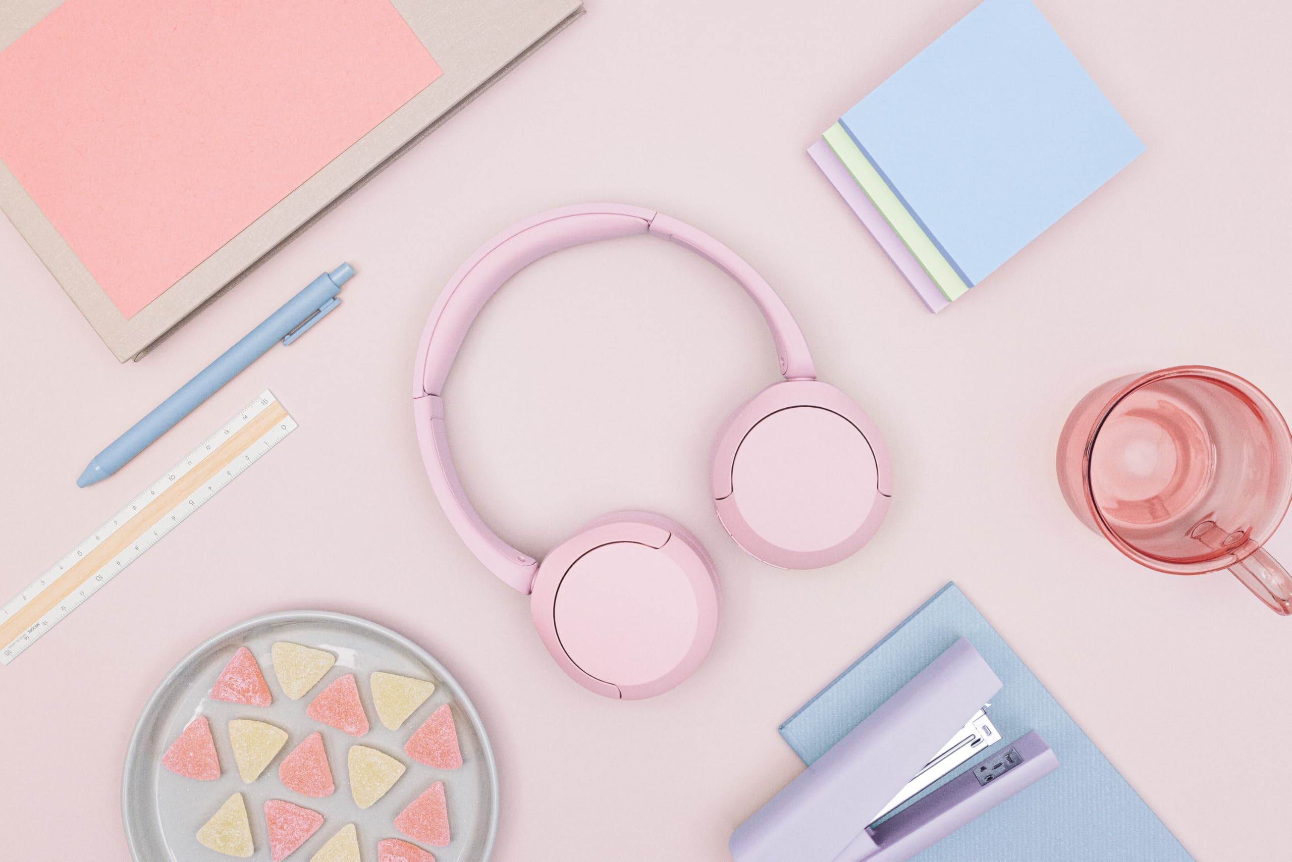 Sony WH-CH520 Wireless Headphones Bluetooth On-Ear Headset with Microphone, Pink 🍁 All In One Marketplace Canada