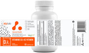ATP LAB Vitamin D3K2 Supplement - 60 Vegetarian Capsules - 60 Day Supply - Plant-Based K2 MK-7 60 mcg & D3 1000 IU - Supports Bone & Teeth Health 🍁 All In One Marketplace Canada