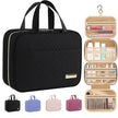 HOTOR Travel Toiletry Bag - Toiletry Bag w/Hanging Hook for Women & Men, Makeup Bag/Big Comparment, Waterproof for Travel Accessories, Travel Essentials, Small, Black 🍁 All In One Marketplace Canada