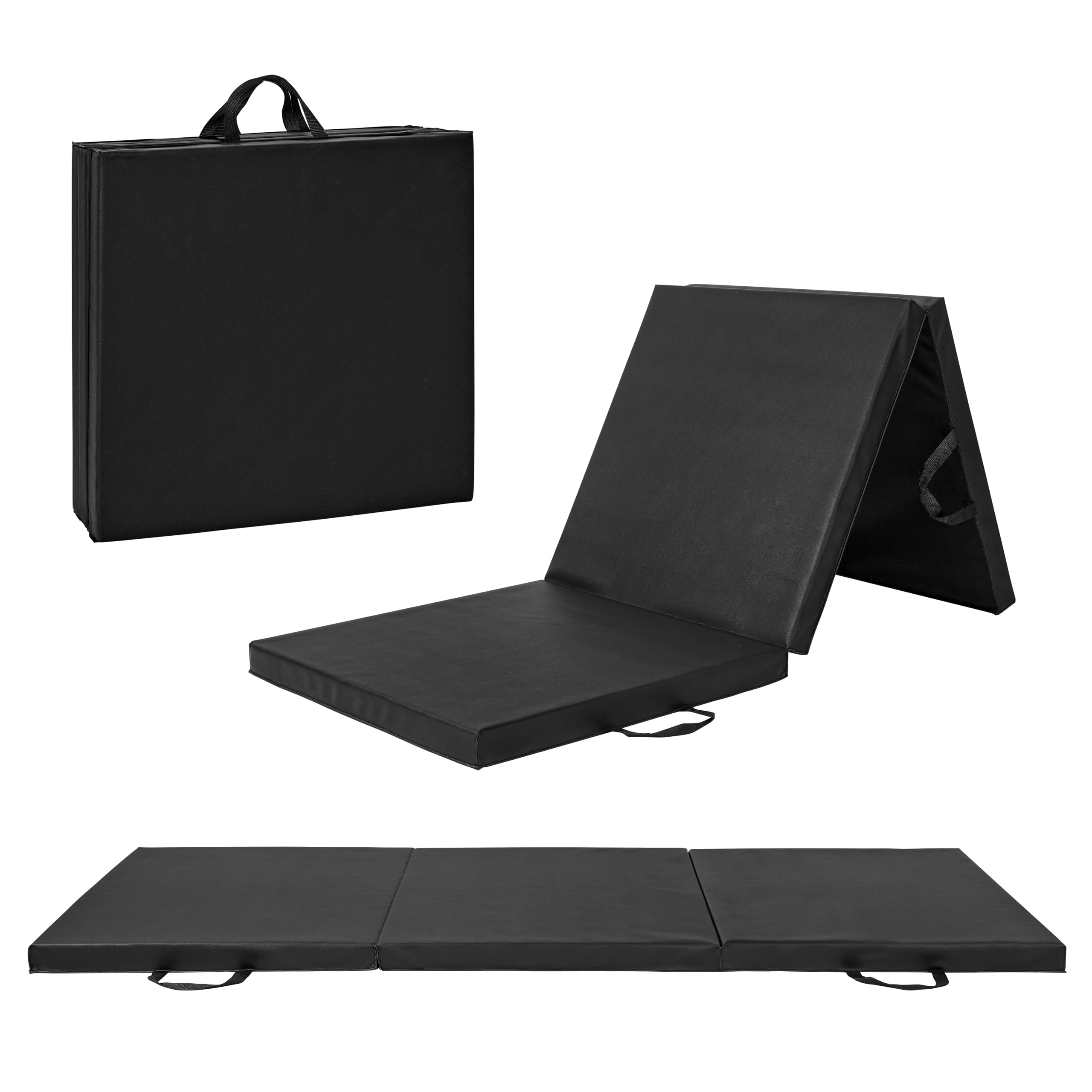 CAP Barbell Folding Exercise Mat – Durable, Anti-Tear, Thick Padding for Fitness, Aerobics, Gymnastics & Home Workouts. 72