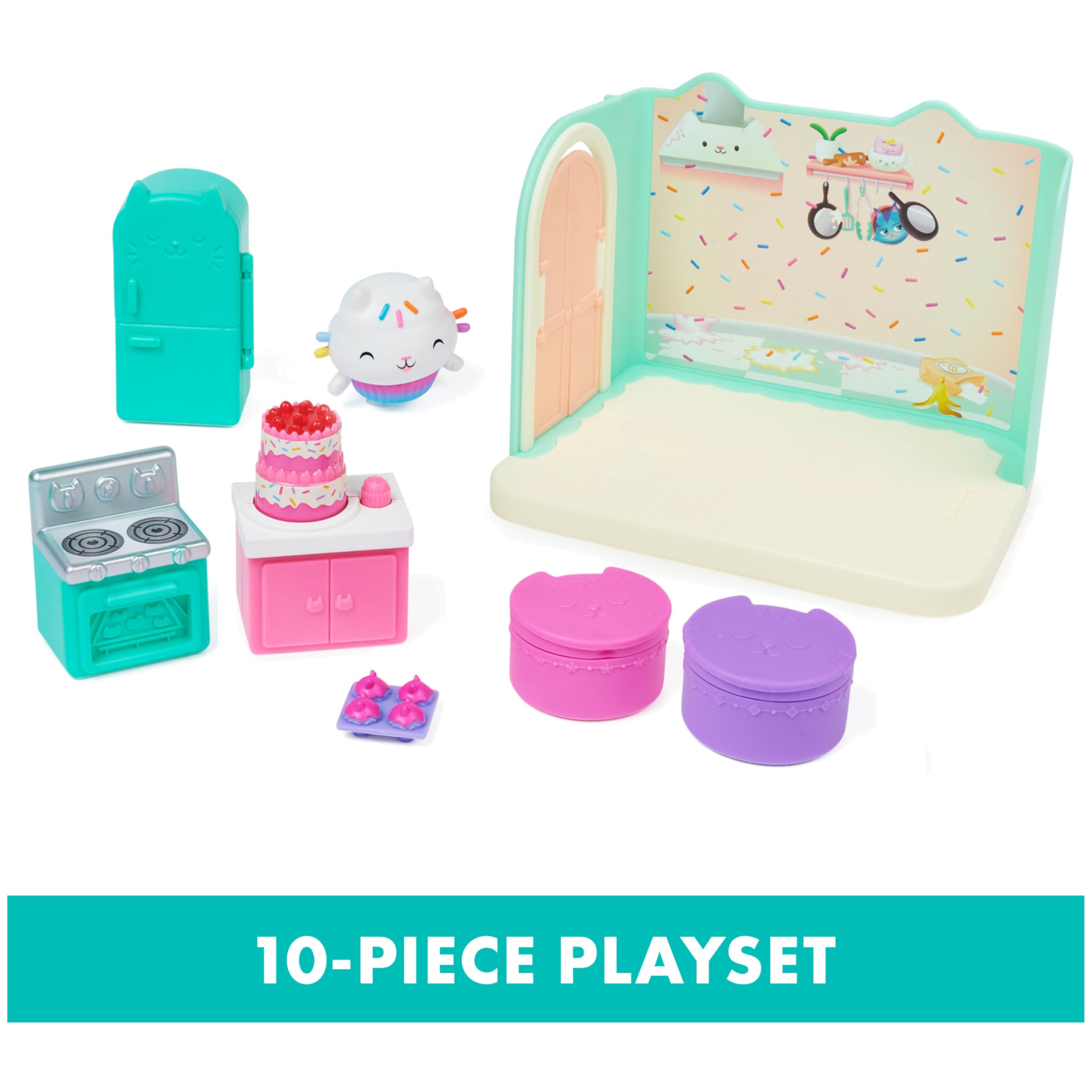 Gabby’s Dollhouse, Bakey with Cakey Kitchen with Figure and 3 Accessories, 3 Furniture and 2 Deliveries, Kids Toys for Ages 3 and up 🍁 All In One Marketplace Canada