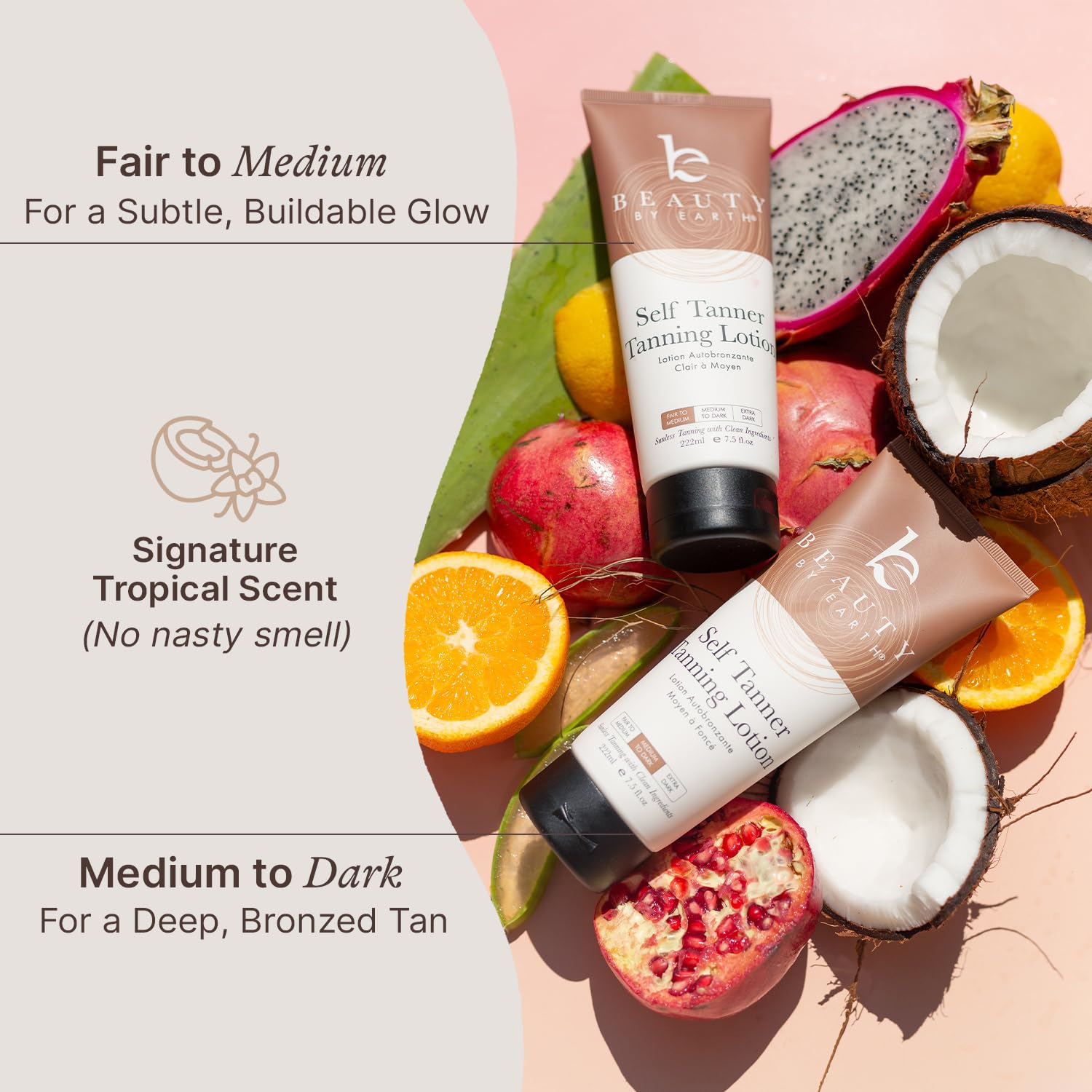 Self Tanner Tanning Lotion - Made with Natural & Organic Ingredients, Sunless Tanning Lotion for Body, Perfect Self Tan for Women & Men for a Natural Looking Glow, Medium to Dark 🍁 All In One Marketplace Canada