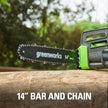 Greenworks 9 Amp 14-Inch Corded Chainsaw with Tool-less Chain Tensioning & Auto Oiling, Electric Handheld Chainsaw for Garden Yard Maintenance Tree Felling Triming, Firewood Cutting Logging Pruning 🍁 All In One Marketplace Canada