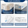 AMOVO Bed Sheet Holders for Corners Keep Sheets in Place Firmly - Foldable Fitted Sheet Holders Heavy Duty Sheet Locks Mattress Sheet Fasteners, Set of 4 Lock Sheet Clips (White) 🍁 All In One Marketplace Canada