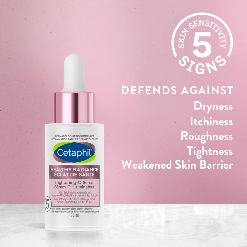 Cetaphil Healthy Radiance Brightening Serum for Face, Niacinamide Peptide Serum with Antioxidant C, Pore Minimizer for Dull Skin, Dermatologist Recommended, 30ml 🍁 All In One Marketplace Canada