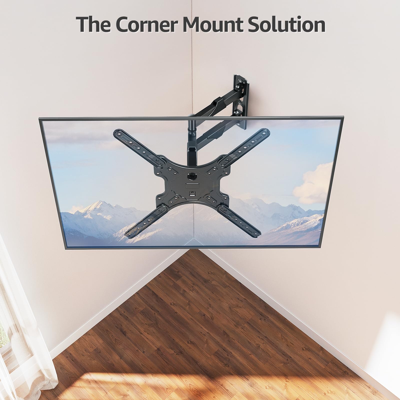 MOUNTUP TV Wall Mounts for Most 26-60 Inches TVs, Full Motion TV Bracket with Swivel and Extension, Articulating Arms, Tilt, Leveling, Single Stud Design, Max VESA 400x400mm up to 77lbs, MU0009 🍁 All In One Marketplace Canada