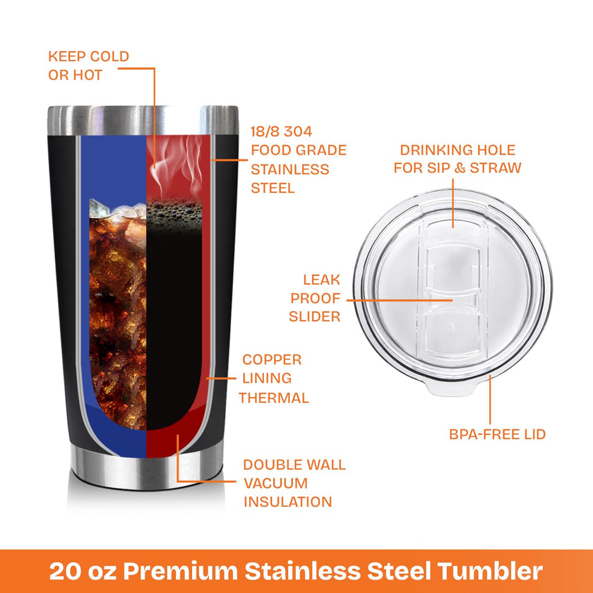 NewEleven Fathers Day Gift for Dad - Birthday Gift for Dad from Kids - Gifts for Husband - Birthday Present Ideas for Father from Daughter, Son - 20 Oz Tumbler 🍁 All In One Marketplace Canada