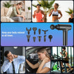 cotsoco Massage Gun Deep Tissue, Muscle Massage Gun with 9 Attachment Heads 20 Speeds & Silent Brushless Motor Cordless, Handheld Percussion Back Massager Gun for Athletes, Mothers Day Gifts for Mom Dad Women Men (Black) 🍁 All In One Marketplace Canada