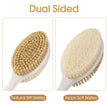 Backski Back Scrubber Anti Slip for Shower,Shower Brush Long Handle with Stiff and Soft Bristles,Body Exfoliator for Bath or Dry Brush(Blue) 🍁 All In One Marketplace Canada