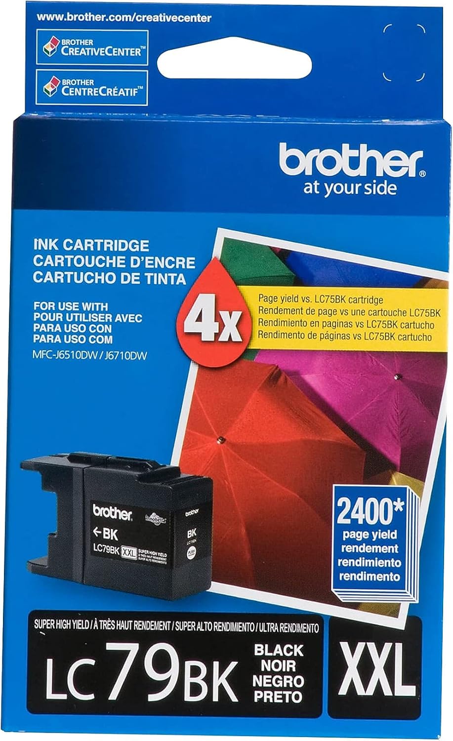 Brother LC79 Black Ink Cartridge, Super High Yield (LC79BKS)