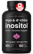 Inositol Supplement for Women | 180 Count | Myo & D-Chiro Inositol 2000 mg + 50 mg, Ideal 40:1 Ratio | Hormone Balance Support | PCOS & PMOS Supplement for Women | Menstrual Cycle & Ovarian Health Support 🍁 All In One Marketplace Canada