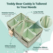 PeraBella Baby Diaper Caddy Organizer, Baby Organizers and Storage for Changing Table, Babies Shower Gift Basket for Boy &Girl, Nursery Essentials Car Caddy Organizer with Handle, Green Diaper Basket 🍁 All In One Marketplace Canada