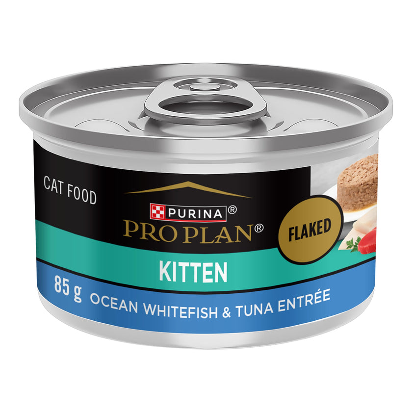 Purina Pro Plan Wet Cat Food, Focus, Kitten Ocean Whitefish and Tuna Entrée, 3-Ounce Can, Pack of 24 🍁 All In One Marketplace Canada