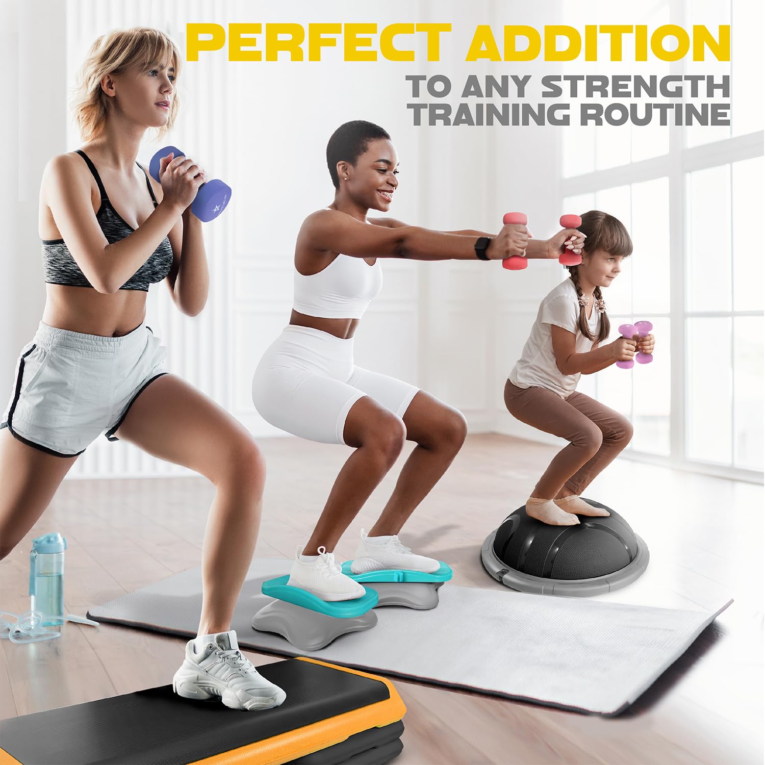 Yes4All Dumbbell Neoprene, poids et haltere, Weight Set, Hand Weights for Women, Dumbbells Pair, Free Weights (Yellow - 4lbs) 🍁 All In One Marketplace Canada
