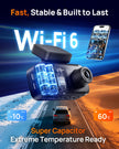 70mai A810 Lite 4K Dash Cam Front and Rear, 5GHz WiFi 6 DashCam, Car Camera with GPS Tracking, HDR Night Vision, 24H Parking Mode, Voice Control, Emergency Lock, Loop Recording, Support 512GB Max 🍁 All In One Marketplace Canada