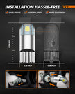 SEALIGHT 194 LED Bulbs 6000K White, 168 2825 T10 W5W 3030 Bright LED Chips, Dome Light, Map Light, Door Light, Courtesy Light, License Plate Light, Pack of 10 🍁 All In One Marketplace Canada