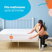 LINENSPA Zippered Encasement Waterproof, Dust Mite Proof, Bed Bug Proof, Hypoallergenic Breathable Mattress Protector - Full Size , White 🍁 All In One Marketplace Canada