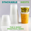 Deli Food Containers with Lids - (16 Sets) 8-32 Oz Quart Size & 8-16 Oz Pint Size Airtight Food Storage Takeout Meal Prep Containers, BPA-Free, Dishwasher, Microwave Safe 🍁 All In One Marketplace Canada