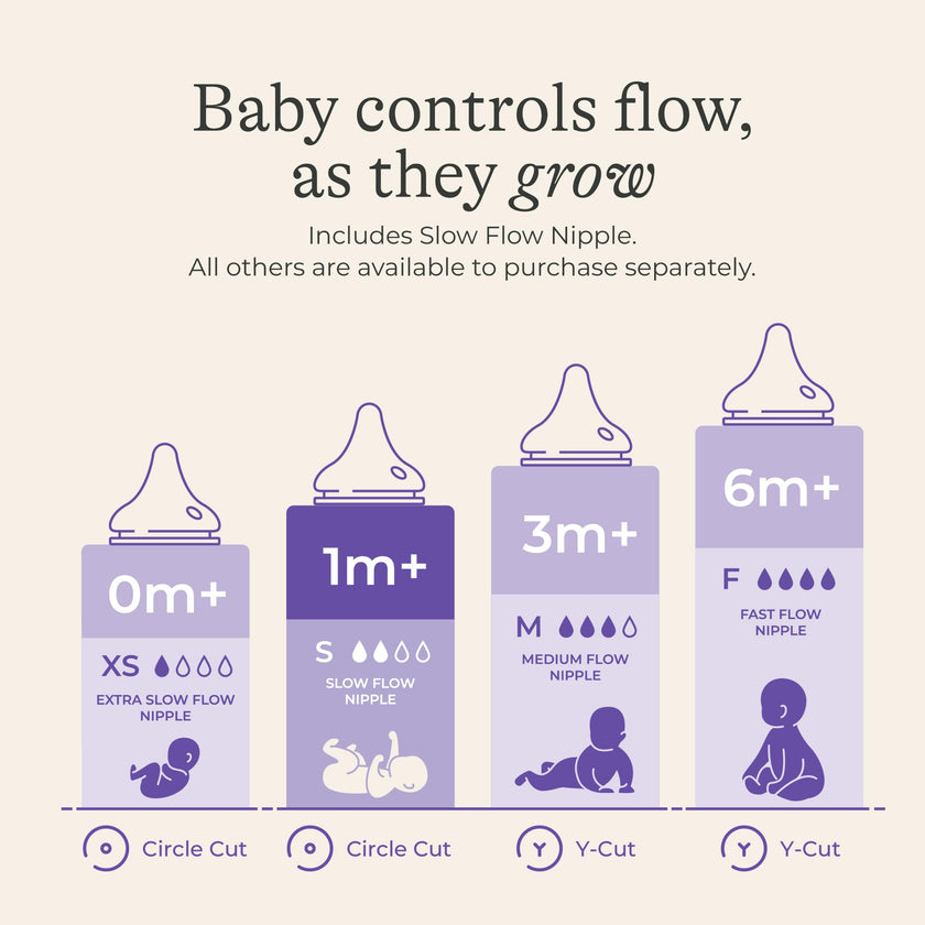Lansinoh Anti-Colic Baby Bottles for Breastfeeding Babies, 5 Ounces, 3 Count, Includes 3 Slow Flow Nipples, Size S 🍁 All In One Marketplace Canada