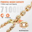 VEVOR Transport Binder Chain, 7100 lbs Working Load Limit, 3/8'' x 20' G80 Tow Chain Tie Down with Grab Hooks, DOT Certified, Galvanized Coating Manganese Steel for Dock Factory Construction Site 🍁 All In One Marketplace Canada
