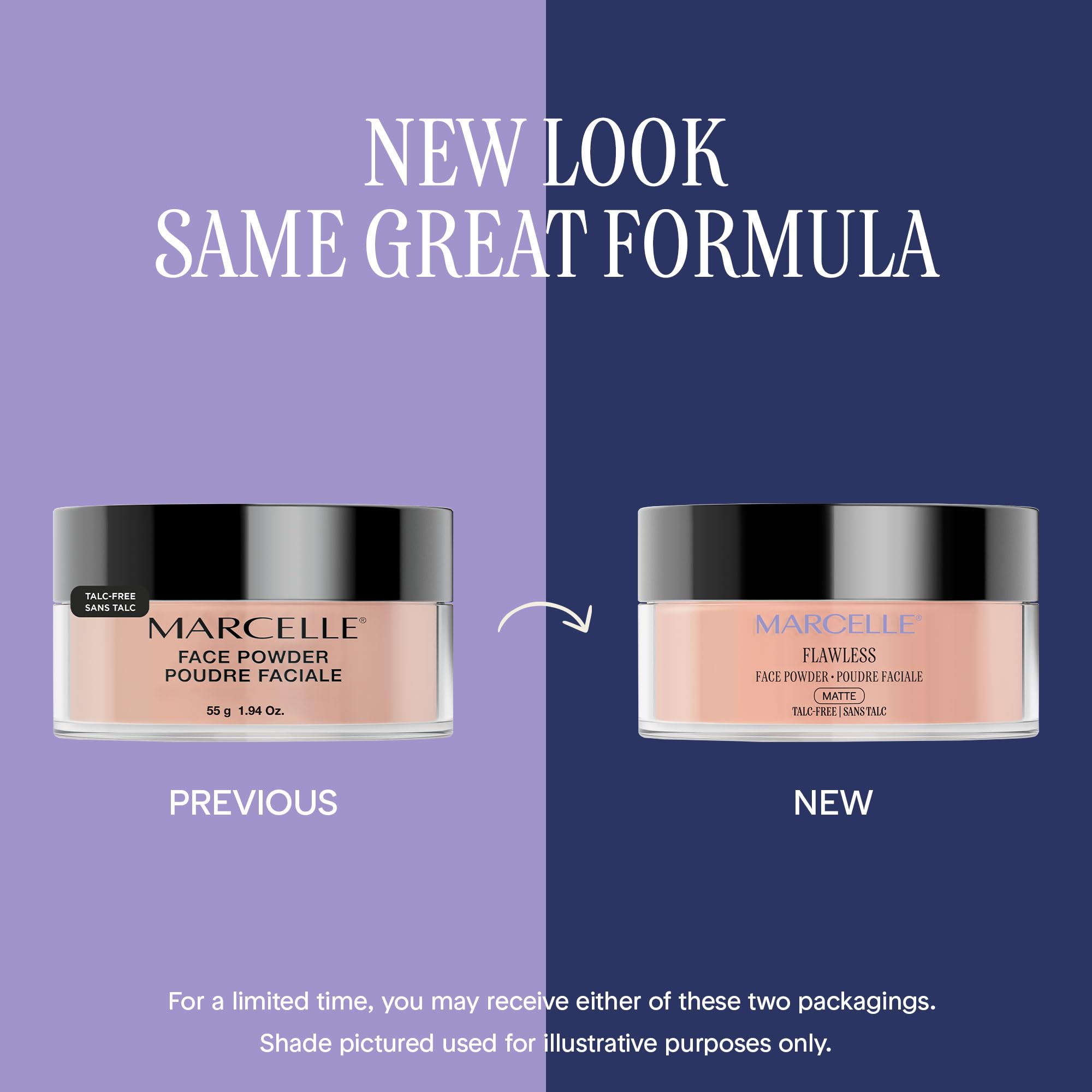 Marcelle Flawless Loose Face Powder, Translucent, Talc-Free, Ultra-Light, Mattifying, Natural & Smooth Finish, Flawless Complexion, Long-Lasting, Hypoallergenic, Fragrance-Free, Cruelty-Free, 55 g 🍁 All In One Marketplace Canada